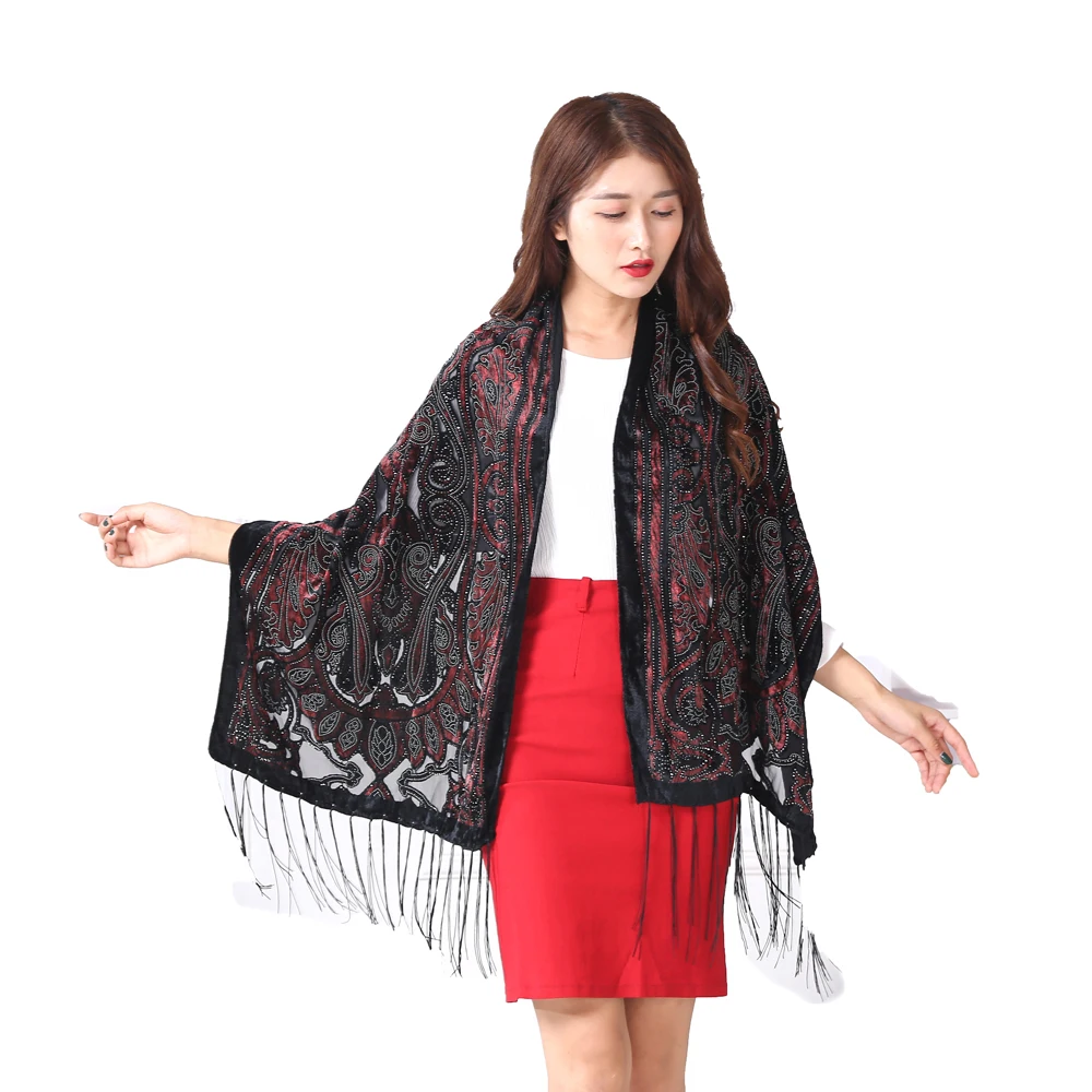 Новая мода испанская Серебряная Королева Корона зимняя Шаль женские бархатные