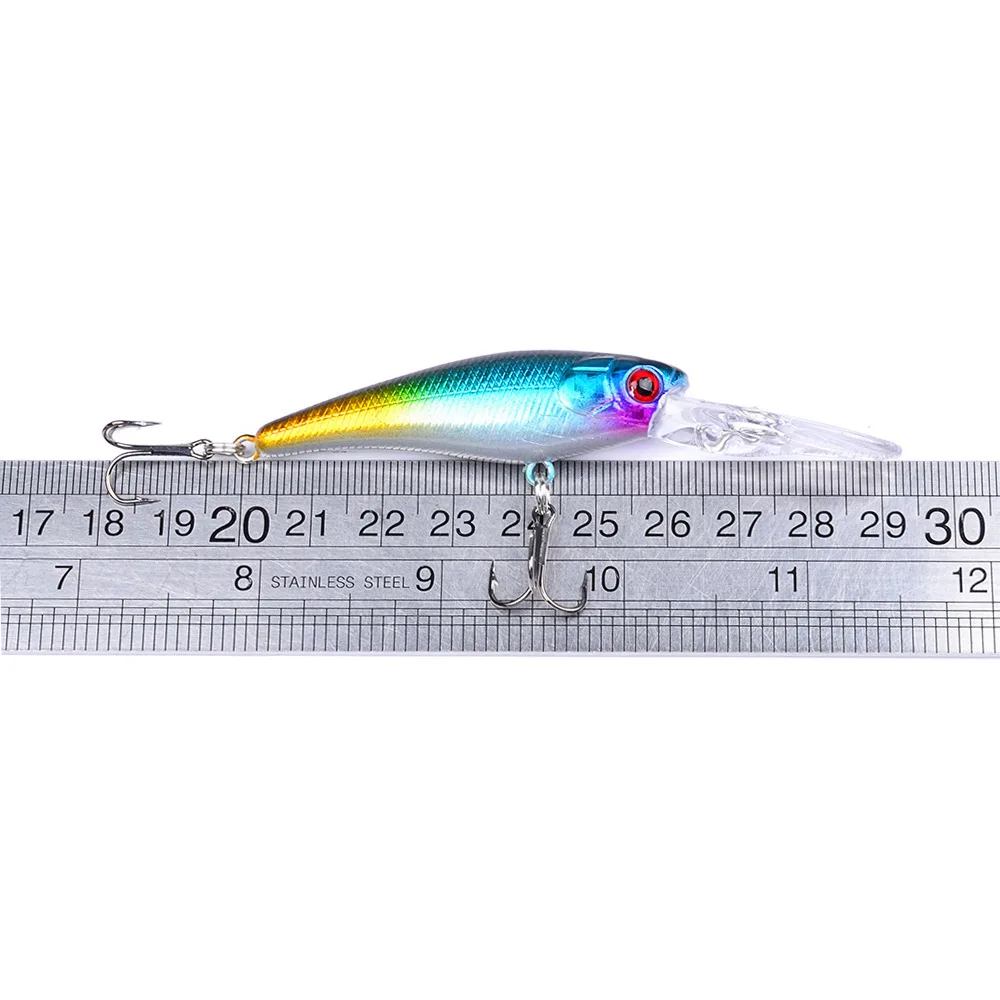 10 шт./лот рыболовная приманка в виде цветной полоски гольяна 90 мм/7 3 г плавающий