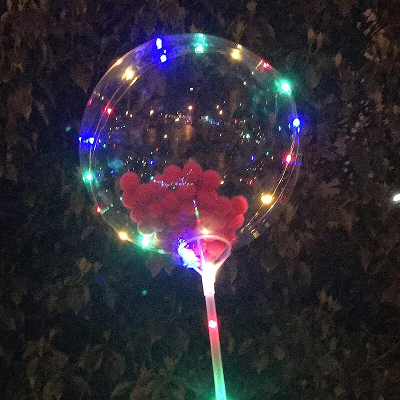Bobo шар светящиеся шары Globos Сердце Конфетти декор для венчания расходные