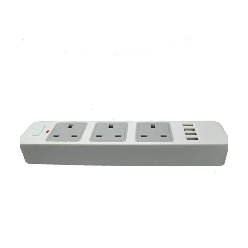 Силовая лента с стабилизатором напряжения 3 банды 4 usb порта 2 м