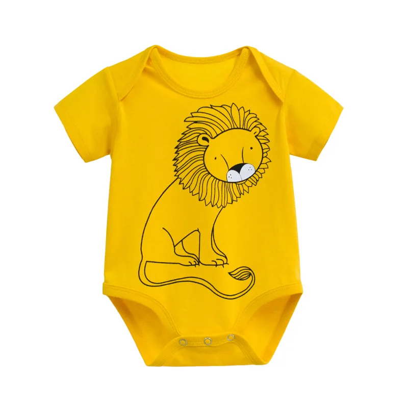 3PCS/LOT Baby Rompers 2021 Short Sleeve Cotton baby clothes for boys jumpsuit clothing summer Babies Cartoon Costumes Pajamas | Детская