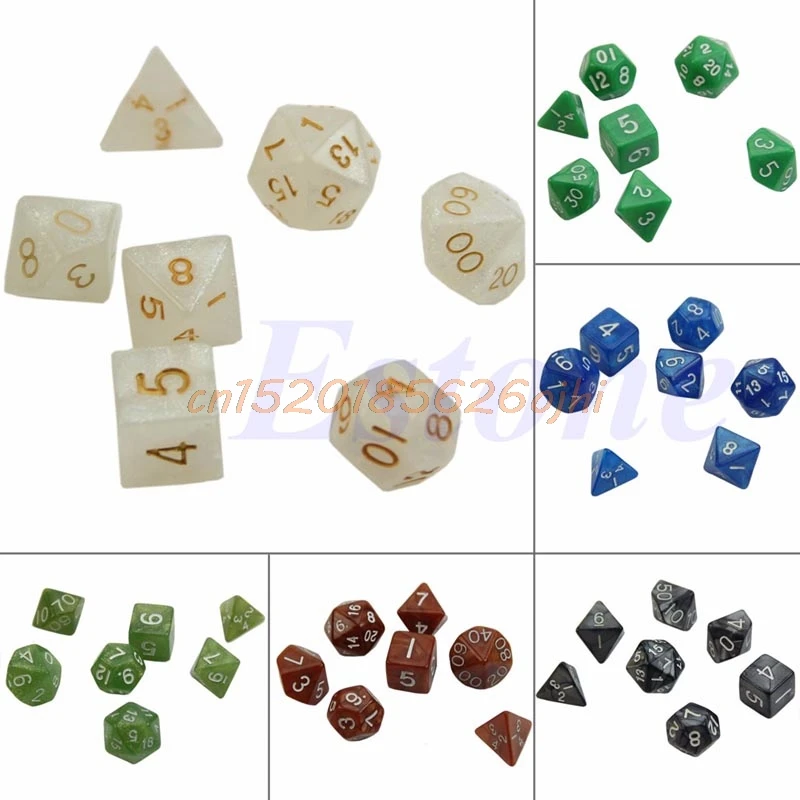 Набор для игр Dungeons & Dragon D RPG набор из 7 штук # H030 #|sided dice|dungeons dragonsdungeon dice |