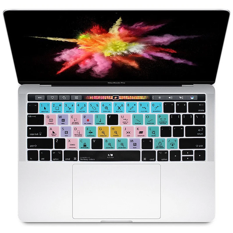 Для Macbook Pro 13 &quot15&quot Touch Bar A1706 / A1707 Steinberg Cubase функциональные ярлыки Hotkey Силиконовая