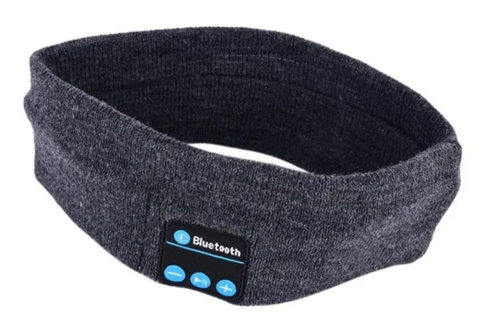 200 p! унисекс беспроводные Bluetooth V4.2 вязанные наушники стерео наушники ручная Музыка Волшебная Спортивная умная повязка на голову крышка Mp3 динамик микрофон - Цвет: Серый