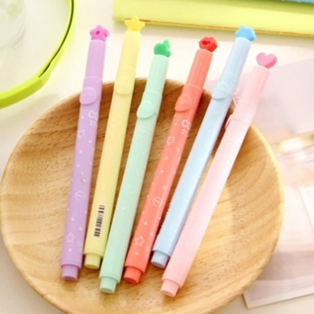 6pcs Stamper Markers Multi Colours Stamp Pen Cloud Lip Star Flower Heart | Канцтовары для офиса и дома