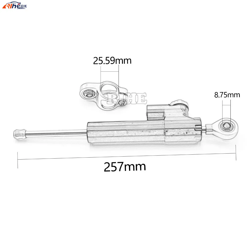 

Universal Motorcycle CNC Damper Steering Stabilizer Linear Reversed Safety Control for HONDA MSX125 MSX125SF BMW S1000RR F800GS