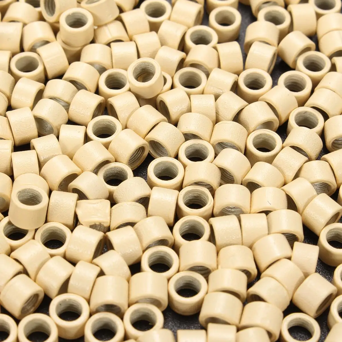 1000 шт/бутылка Силиконовые микро звенья кольца Бусины трубки с подкладкой 3 8*2 8 см