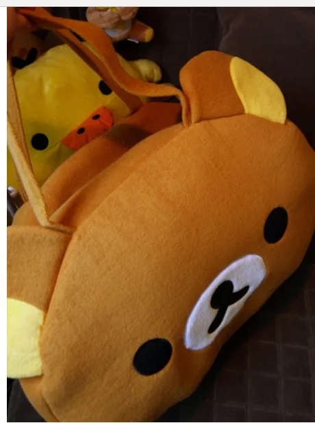 Симпатичная большая сумка Rilakkuma 1 шт. наплечная плюшевая расслабляющая с