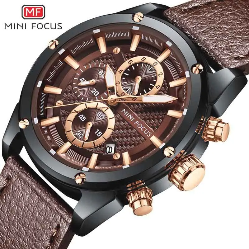

Mens Watches Top Brand Luxury Quartz Gold Watch Men Casual Leather Military Waterproof Sport Wristwatch Relogio Masculino