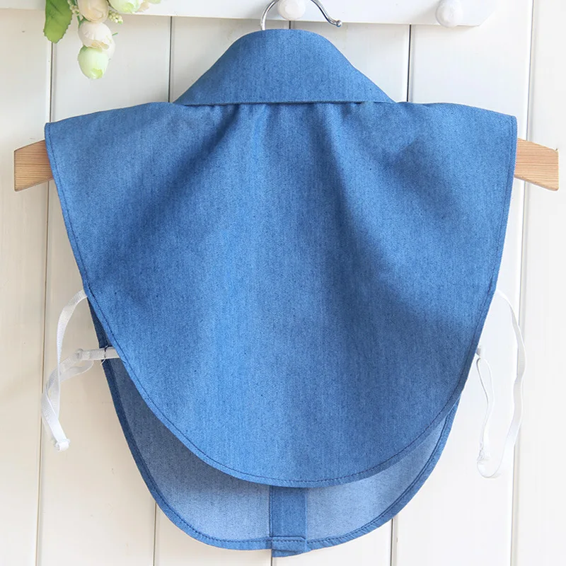 2017 кружевной жемчужный съемный воротник Женский декор белый хлопок поддельная