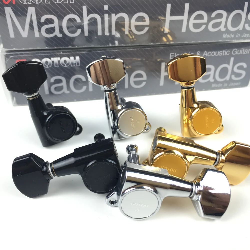 GOTOH SG381-07 электрогитары колышки Тюнеры(хром черный золото серебро) тюнинг колышек Сделано в Японии