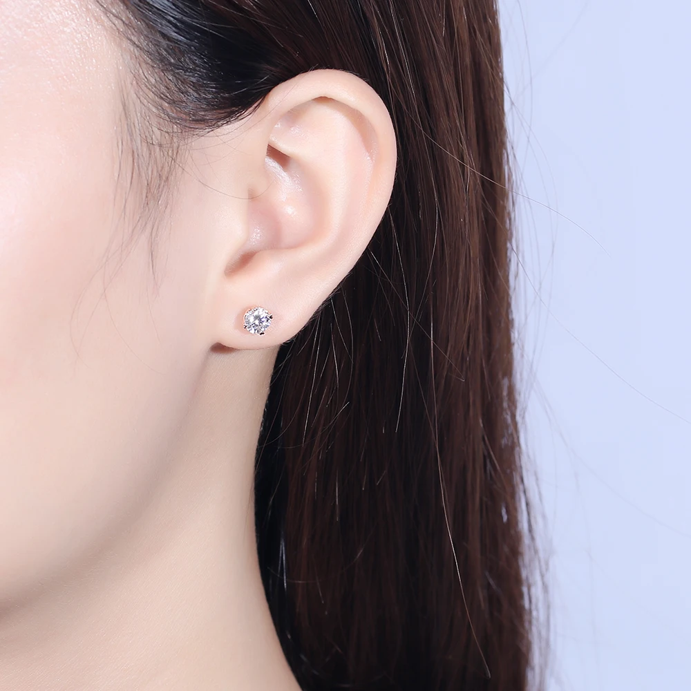 Трансвеститы Твердые 14 к 585 Белое золото 2 5 мм F цвет муасанит Вечность