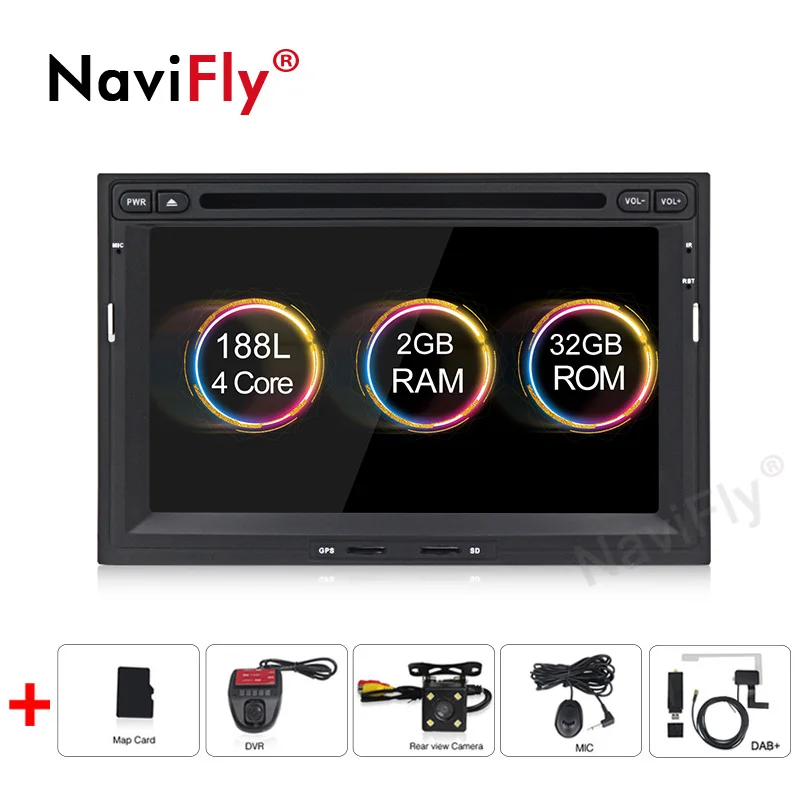 dvd camera DVR DAB 2din Android 9,1 2+ 32G Автомобильный dvd Радио Аудио мультимедийный плеер для PEUGEOT/Partner 3008 5008 gps навигация wifi BT RDS карта - Цвет: dvd camera DVR DAB