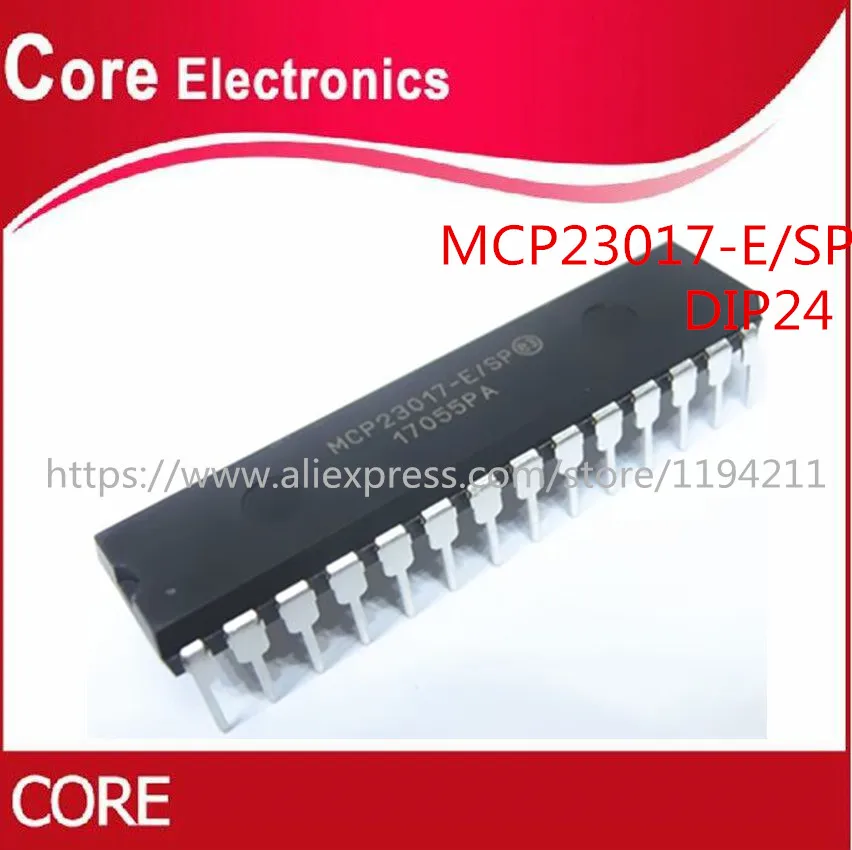 10 шт. MCP23017 E/SP DIP 28 E NEW|Интегральные схемы| |