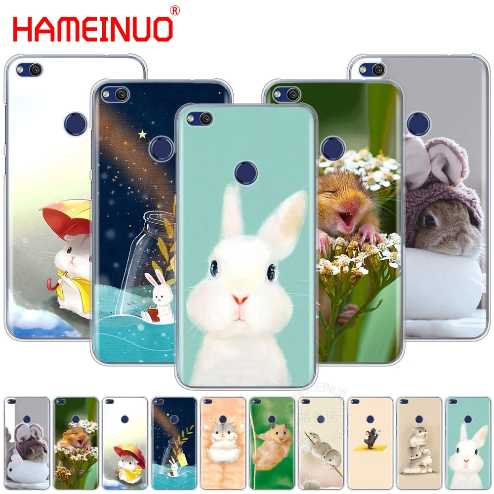 HAMEINUO чехол для телефона с изображением кролика мыши хомяка huawei Ascend P7 P8 P9 P10 P20 lite plus