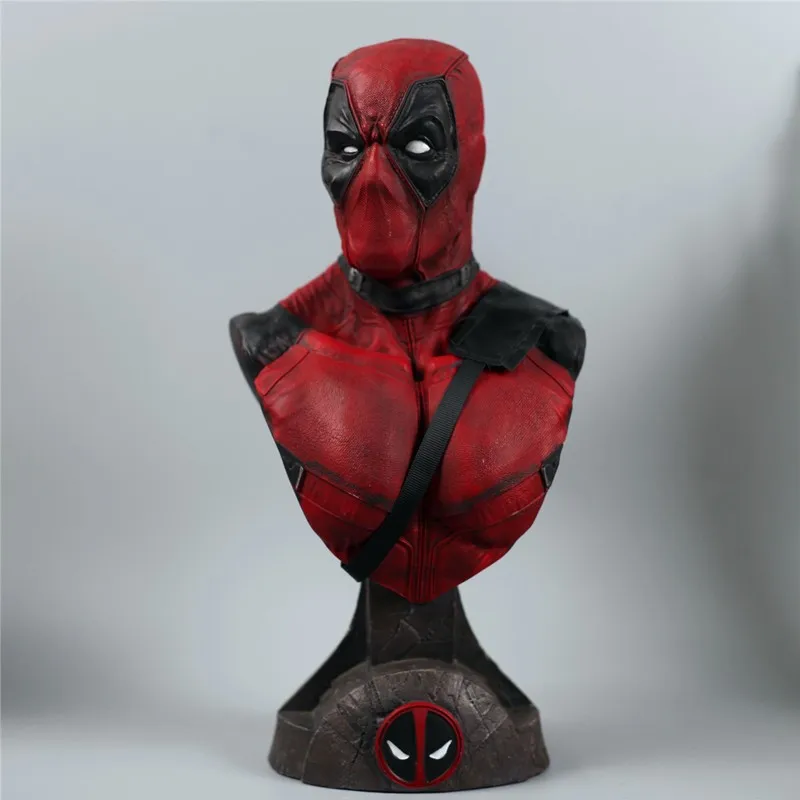 [Funny] 33 см X-men супергерой Дэдпул бюст голова портрет Смолы Фигурка Статуя Коллекционная модель украшение дома игрушка подарок