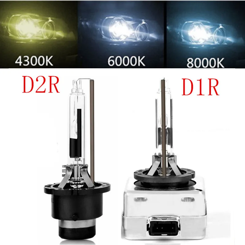 2x D1R D2R ксеноновые HID лампы DC 12V 35W 4300K 6000K 8000K автомобильный головной светильник