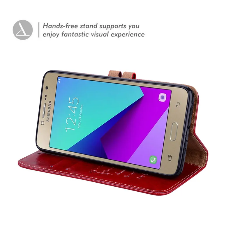 Бумажник чехол для Samsung Galaxy J2 Prime Чехлы SM G532F G532 кожа защитный книжка чехлы
