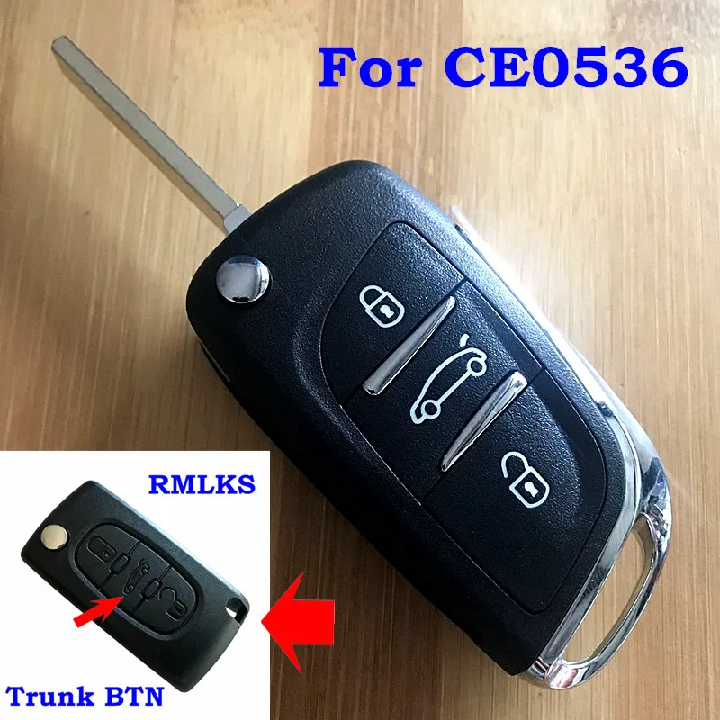 Новинка модифицированная модель автомобиля с 2 и 3 кнопками для Peugeot 307 308 408 Citroen
