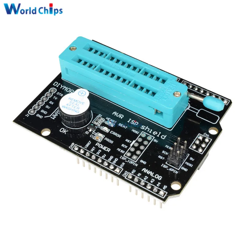 AVR ISP Shield Burning Bootloader Programmer Atmega328P Bootloader Module With Buzzer And LED Indicator for Arduino R3