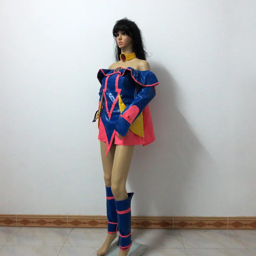 Ю Ги о! Костюм для косплея Yu Gi Oh Dark Magician Girl с шляпой бесплатная доставка|cosplay costume|girl