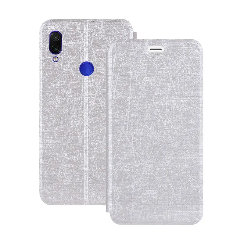Белый Чехол-книжка для Xiaomi Redmi Note 7 pro, чехол для Redmi 7, 7A, 8A, чехол с откидной крышкой, чехол-подставка из искусственной кожи для Xiaomi Redmi Note 8 pro, чехол - Цвет: Белый