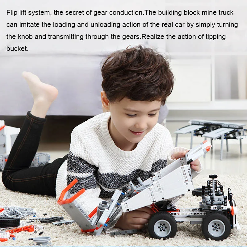 Xiaomi toys Mitu строительные блоки Шахта грузовик детский блок автомобиль и игрушки блок транспортных средств грузовик модель сборки строительный блок