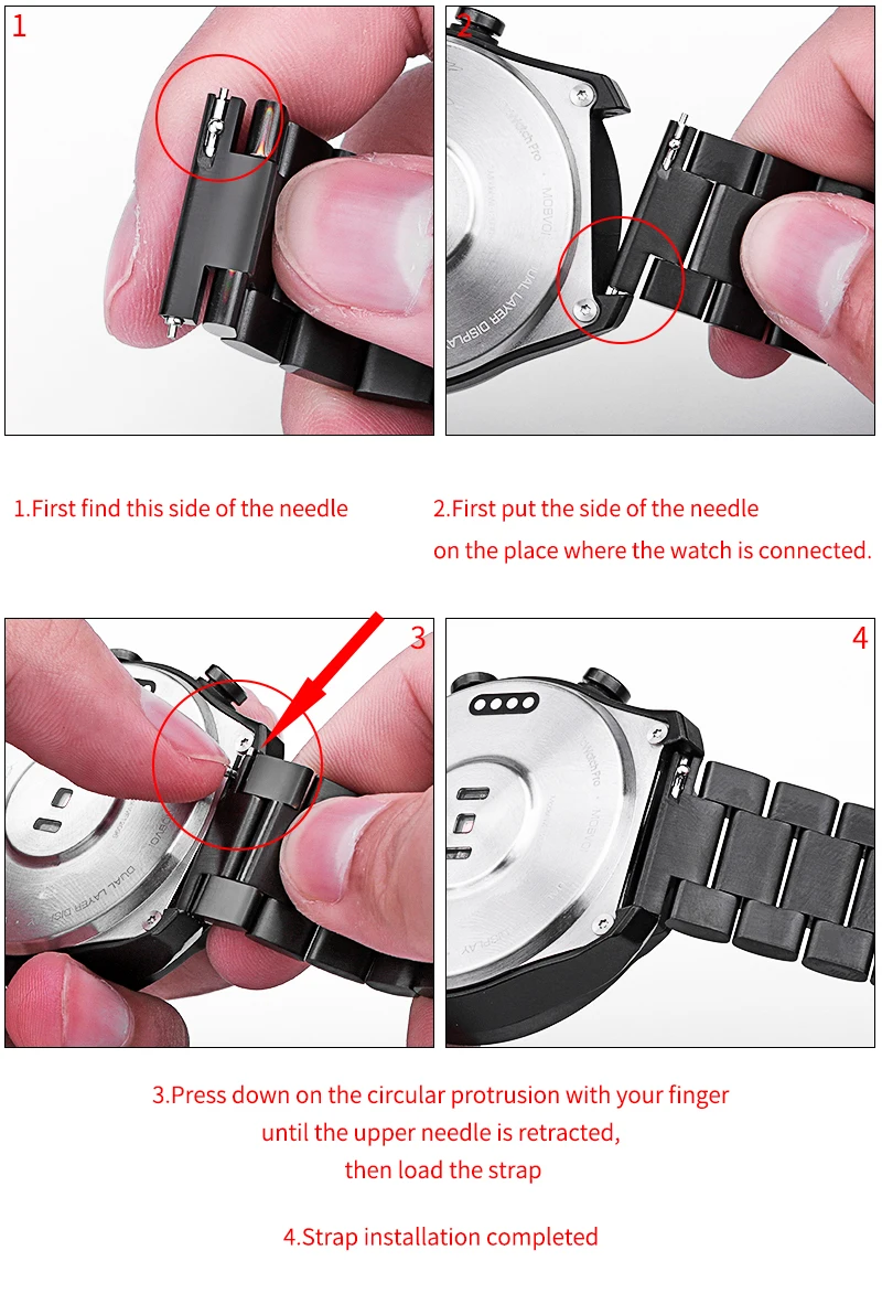 

18/20/22mm Stainless Steel Watch Band Strap For AMAZFIT Pace/Amazfit Stratos Pace 2/2s/Amazfit GTR/GTS smart Watch Link bracelet