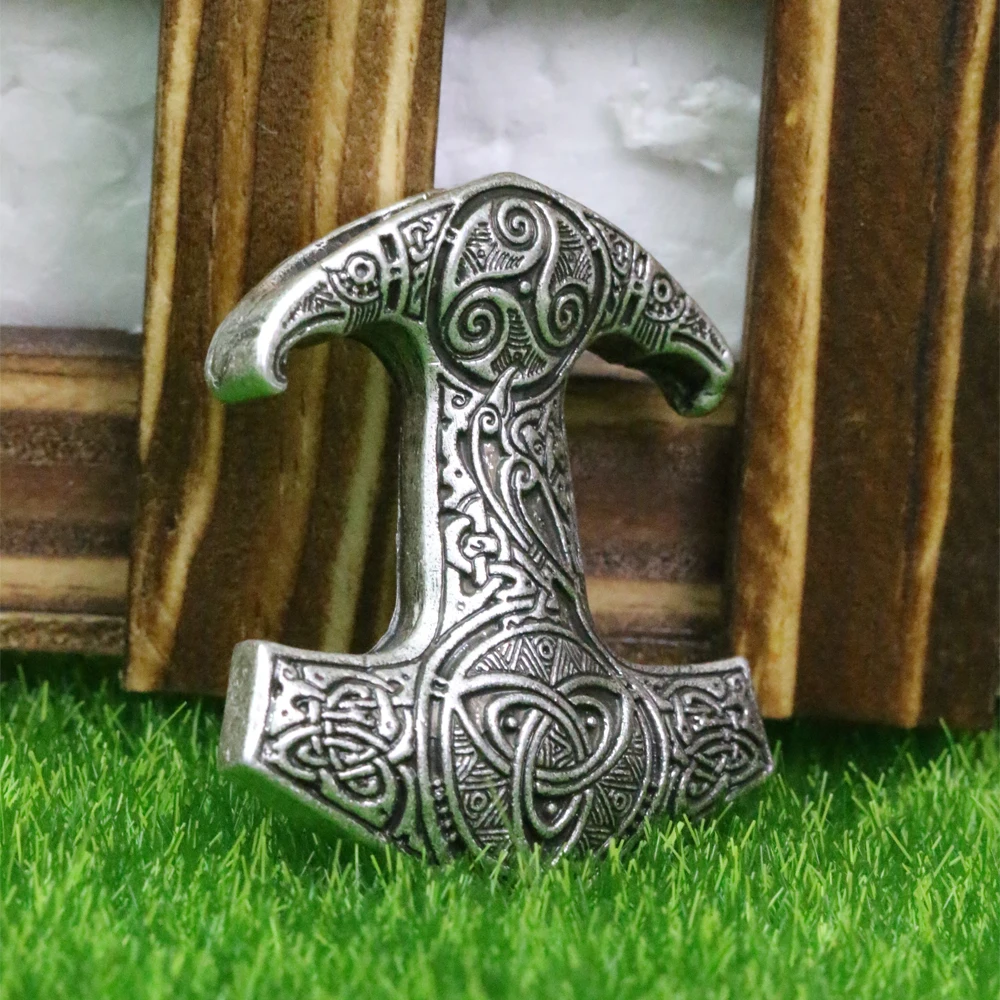 Ожерелье молот LANGHONG Скандинавское ожерелье с подвеской Thor's Hammer|pendant necklace|thor