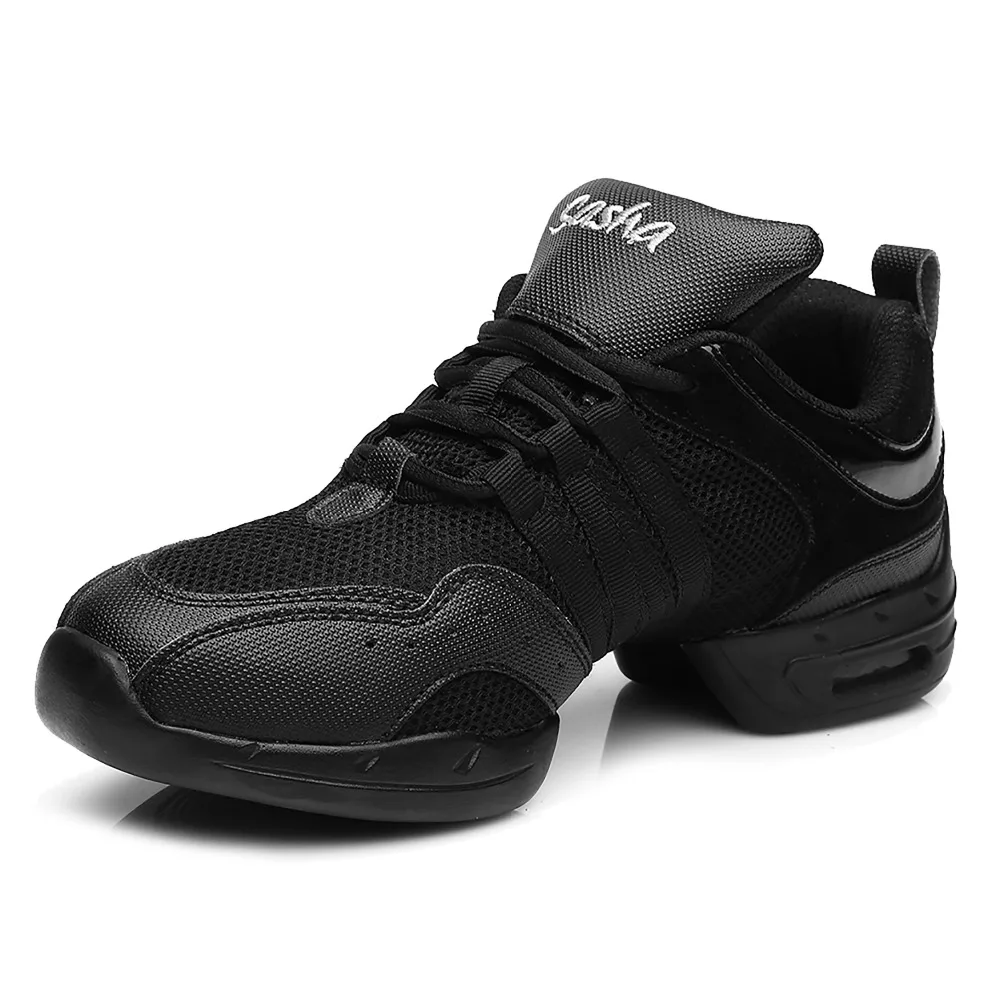 HROYL Modern Jazz Dance Shoes Sneakers for Women Soft Outsole Breath Girls Practice ballroom dance shoes Non-Slip