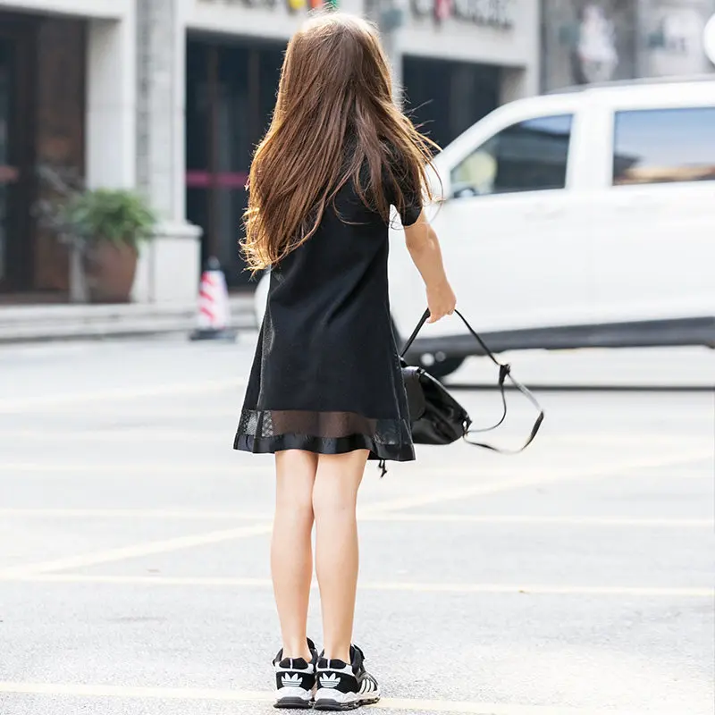 Одежда для девочек-подростков детская хлопковая модная одежда детское платье