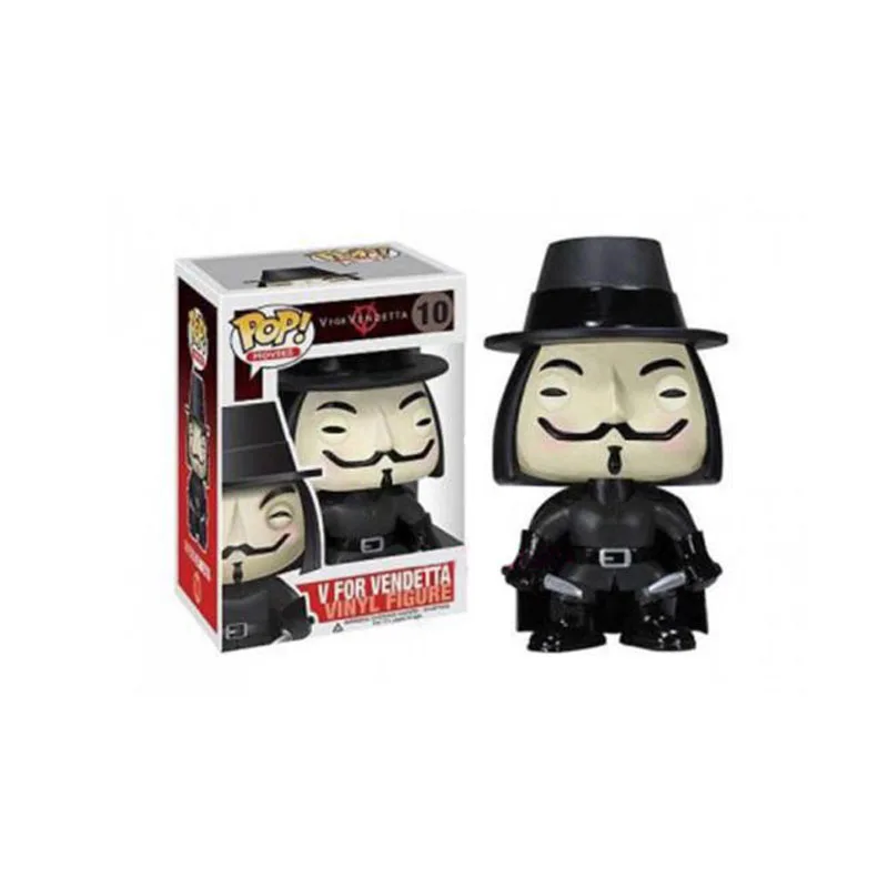 with box FUNKO POP Movie Stephen King's It's Child's Play Saw, крик пеннивайз Чаки V для вендетты, экшн-фигурка, игрушки для детей на Рождество - Цвет: with box