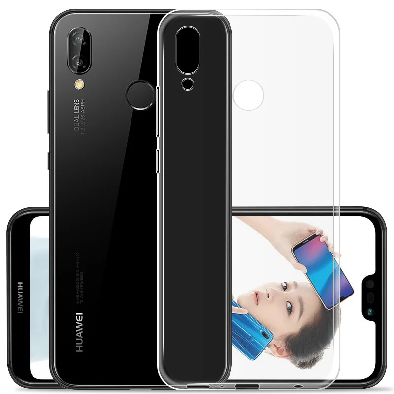 Чехол MAKAVO для Huawei Nova 3 тонкий прозрачный силиконовый чехол из ТПУ Прозрачная