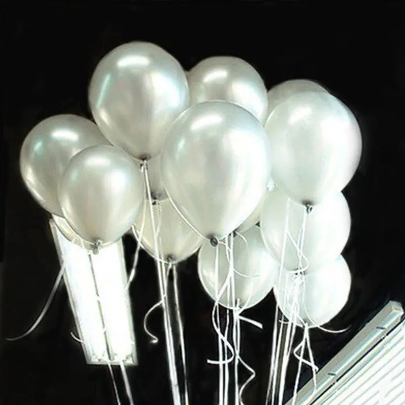 12 inch Pearl Color Gold Silver Black Latex Balloons Wedding Decoration Baby Shower Halloween Birthday | Дом и сад
