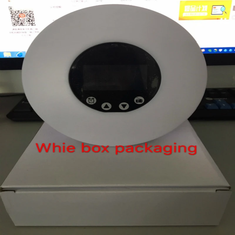 

Wake-Up LED Alarm Clock Light with Sunrise Simulation Digital Led Display FM Radio Night Light Temperature Color Smart Lamp