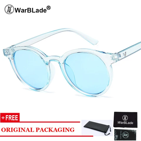 WarBLade Винтажные круглые солнцезащитные очки