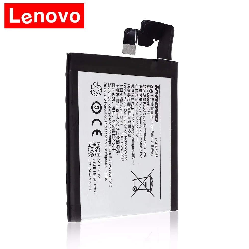 2018 новый оригинальный BL231 для Lenovo VIBE X2 S90 S90u литий-ионный сменный аккумулятор 2300