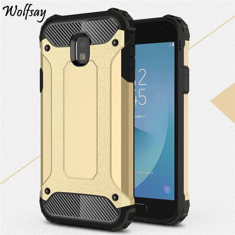 Чехол Wolfsay для Samsung Galaxy J3 2017 прочный из ТПУ и ПК чехол Fundas J330 версия ЕС * | Мобильные