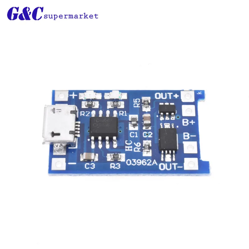 Micro/MINI USB 5V 1A 18650 TP4056 модуль зарядного устройства литиевой батареи зарядная плата с