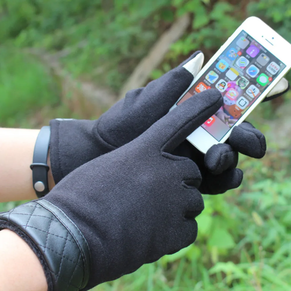 Winter Cycling Gloves Thickening Man Mobile Phone Touch Screen bicycle Warm Outdoor Wrist Mitten For Ipad Iphone |