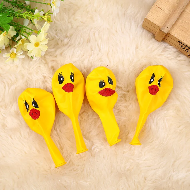 100pcs Globos Rubber Duck Helium Latex Balloons Children Inflatable Classic Toys Wedding Decorations Birthday Party Balloon | Дом и сад