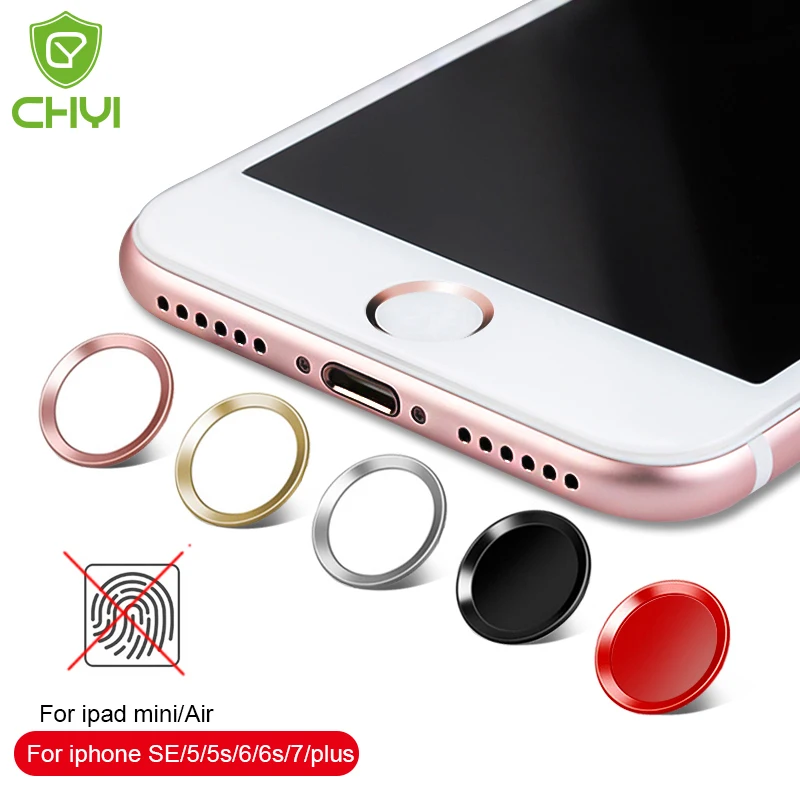 Наклейка на сенсорную кнопку CHYI для iPhone 8/7/6S/6 7/6S/6 Plus SE/6 с функцией распознавания