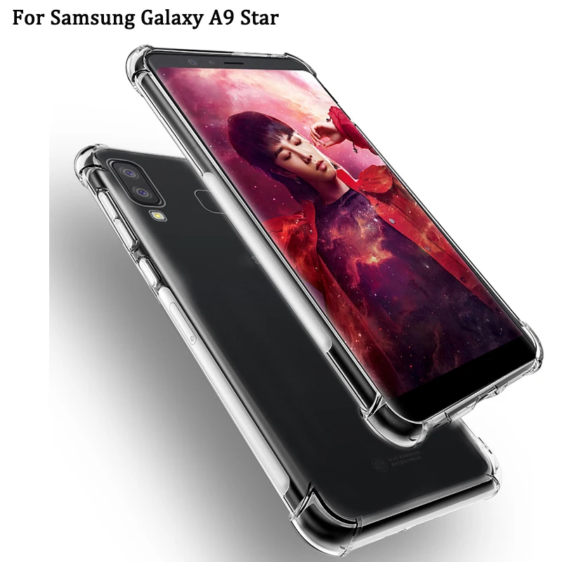 Для SAMSUNG Galaxy A9 Star чехол прозрачный мягкий из ТПУ на заднюю панель для GalaxyA9 звезда |