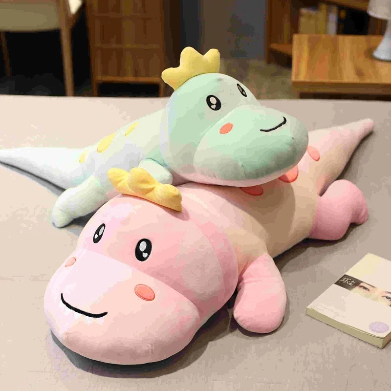 

New Lovely 1pc 60-120cm Cartoon Dinosaur Plush Toy Cute Dinosaur Pillow Large Baby Comfort Pillow Children Birthday Christmas