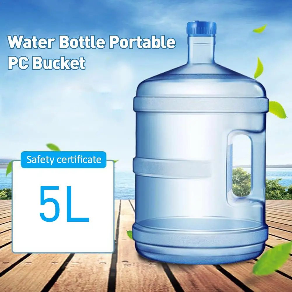 B 5L/7.5L портативное напольное пешее ведро для питьевой воды пластиковое ведро для хранения очищенной воды Питьевая бутылка для воды в автомобиль контейнер - Цвет: B