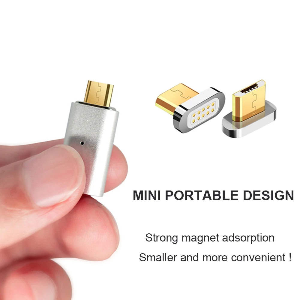 Micro USB Магнитный зарядный адаптер для передачи данных конвертер SAMSUNG S6 S7 Edge HTC Xiaomi