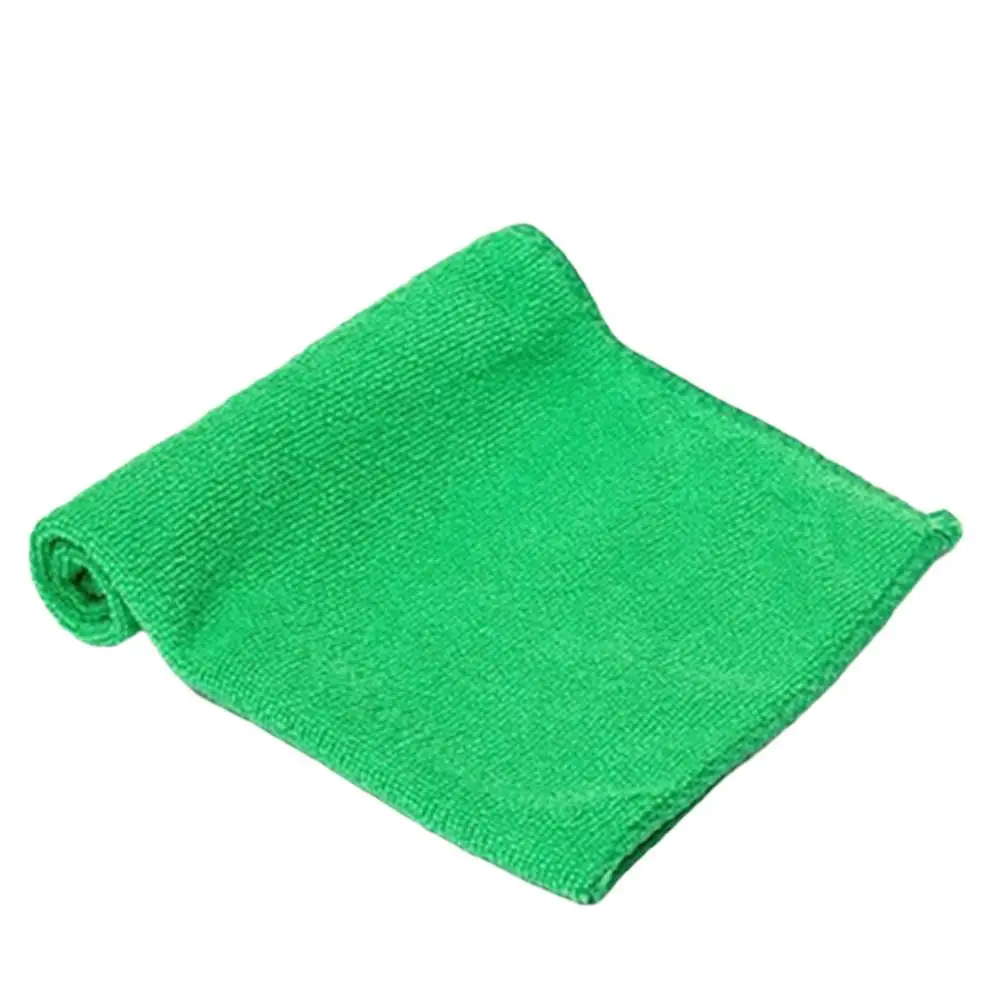 3PCS Green Лидер продаж 3 шт./пакет 3 цвета из микрофибры Кухня Полотенца мыть с подробным описанием Полотенца тряпка для чистки автомобиля ткань внешняя часть изготовлена из микрофибры Ткань для очистки - Цвет: 3PCS Green
