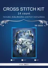 Набор для вышивки крестом, счетный крест, украшение для праздника старого света, аналогичный DMC DIM, DW-30035, Снежный волк, 8