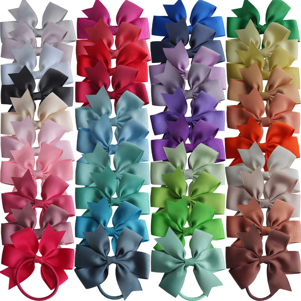 2 шт. бант для волос Pinwheel с эластичными лентами 1/4 '' эластичные аксессуары