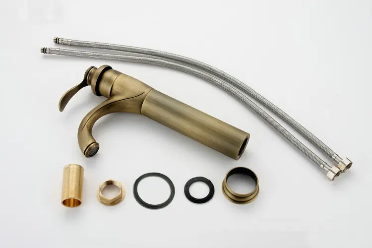 13 &quotантичная латунь Ванная раковина кран античная Смеситель 9026A|mixer tap|bathroom basin